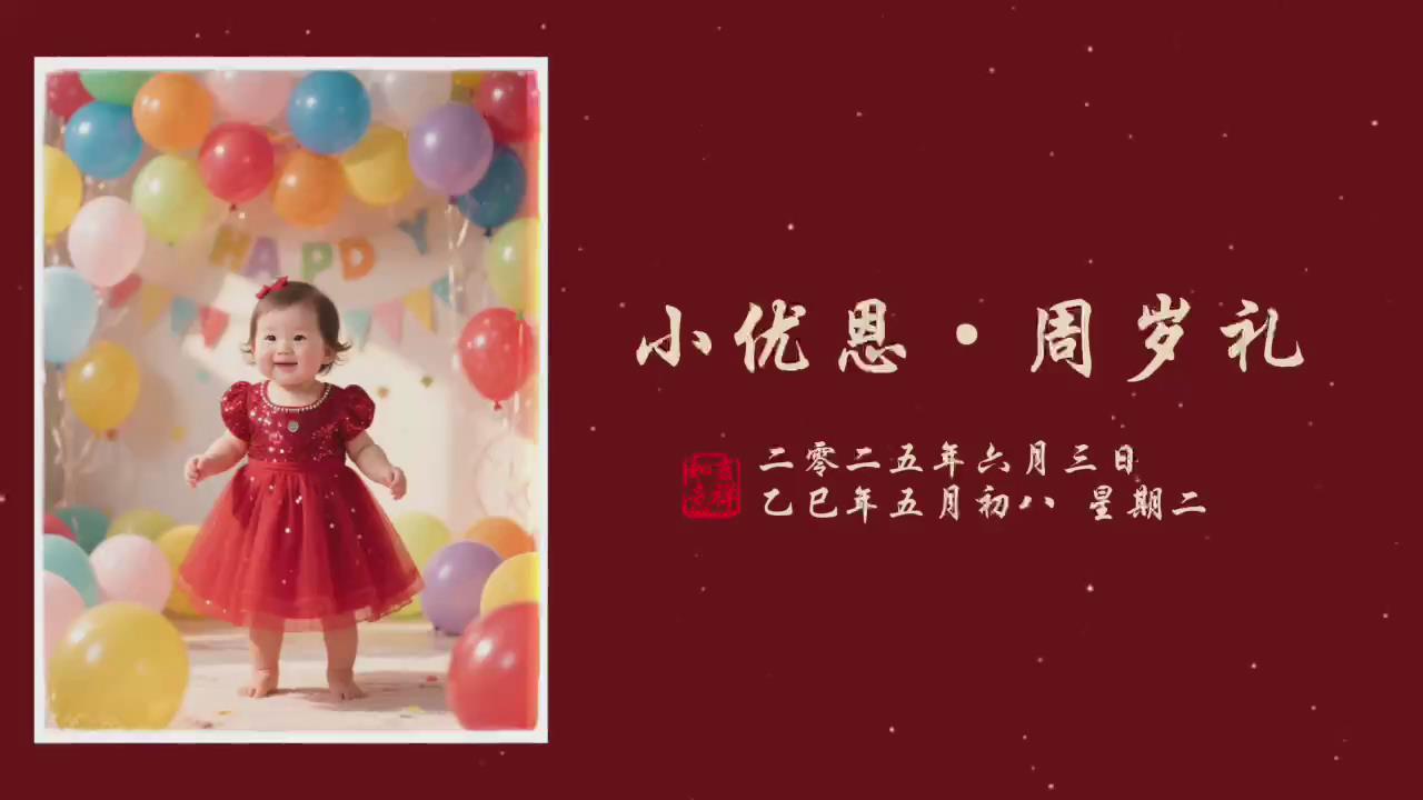 b64宝宝满月百日周岁相册