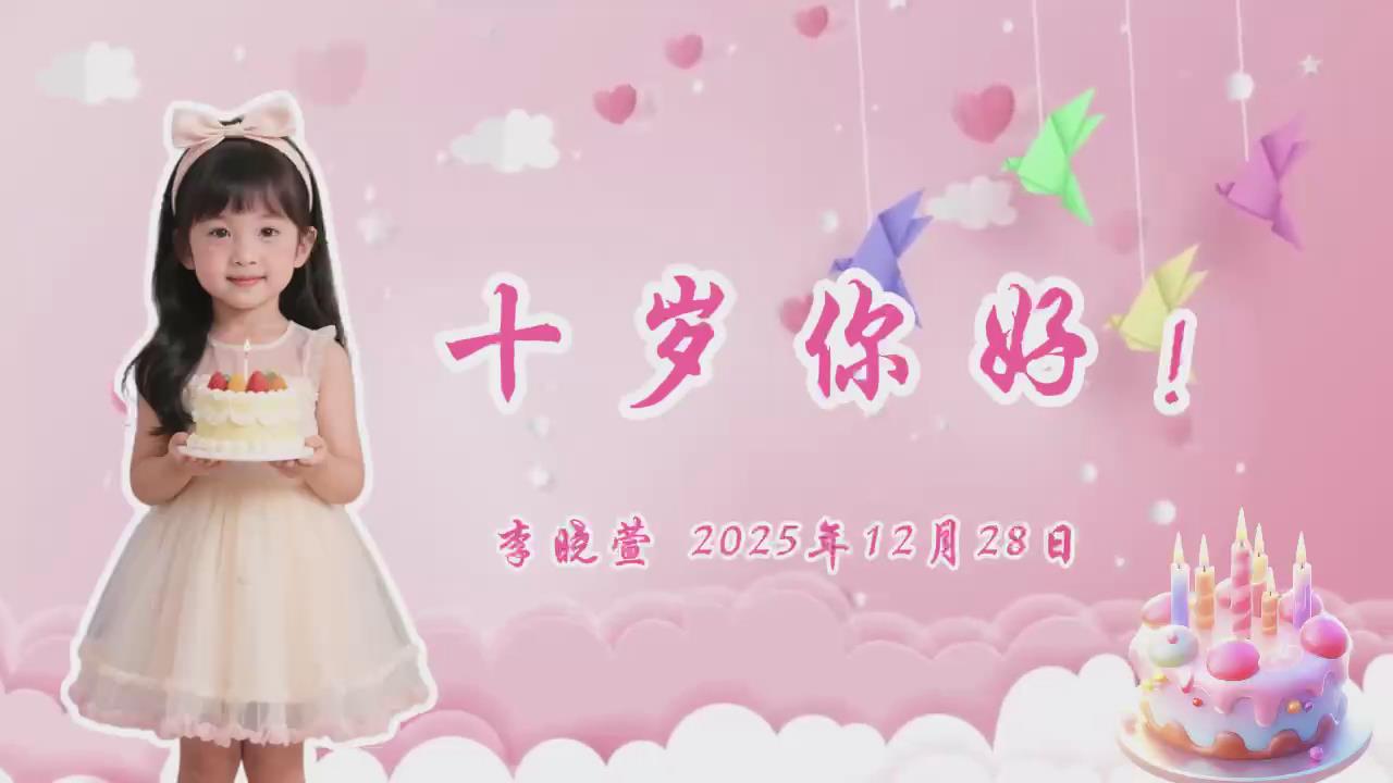 b70儿童生日相册